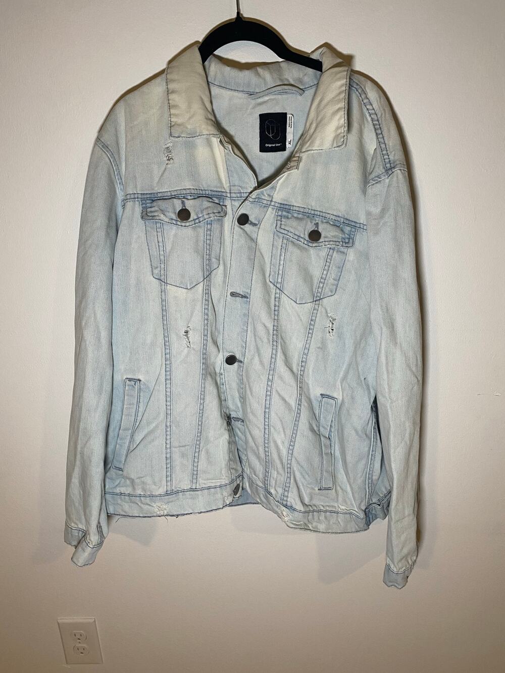 Original Use Men’s light denim jean jacket XL